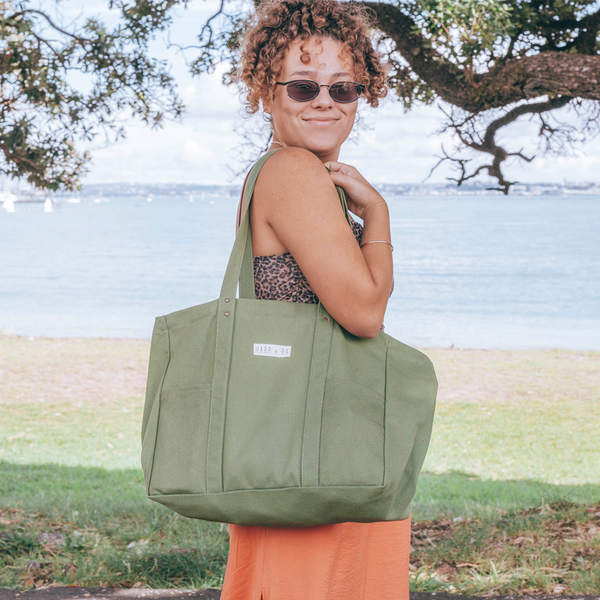 Forest Green Large Tote – Harp + Ra