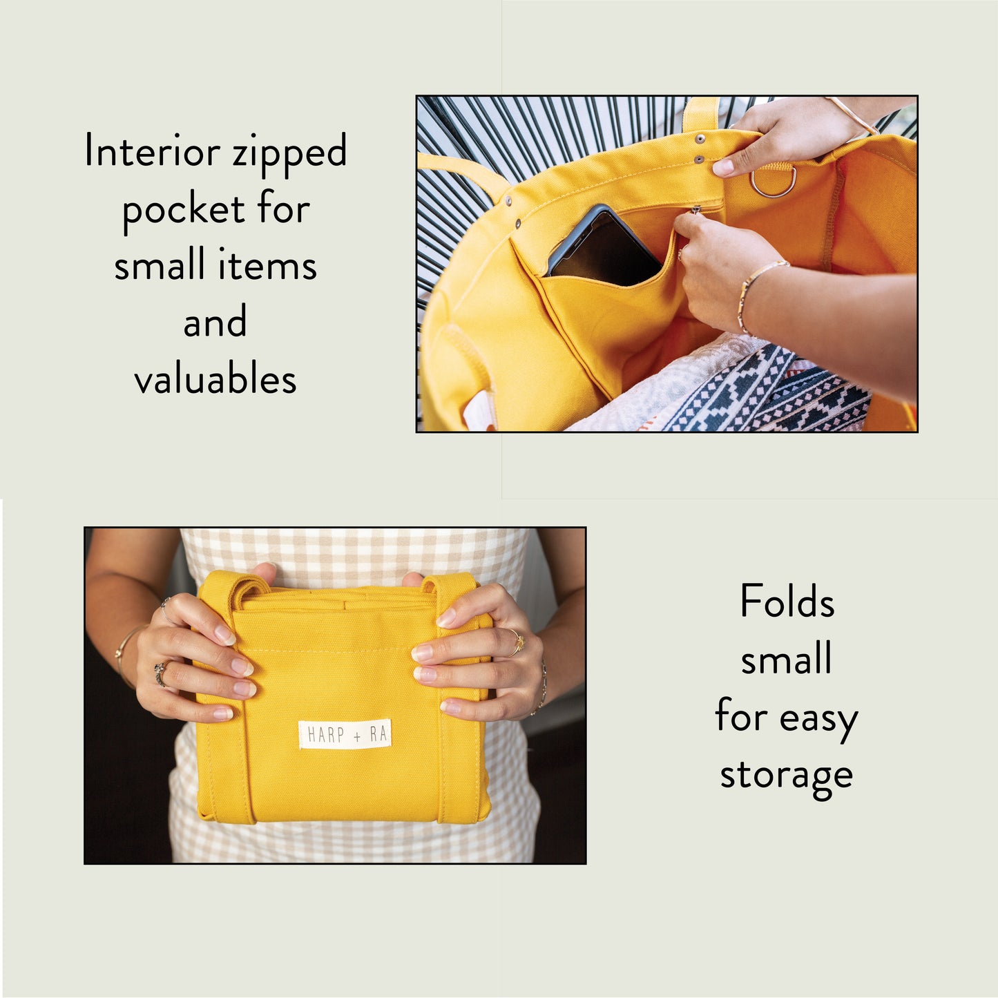 Marigold Yellow Large Tote