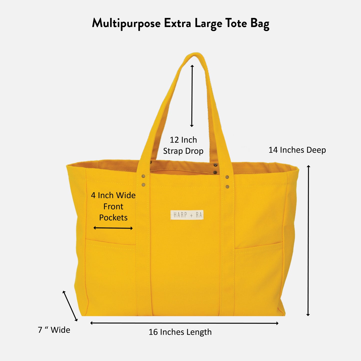 Marigold Yellow Large Tote