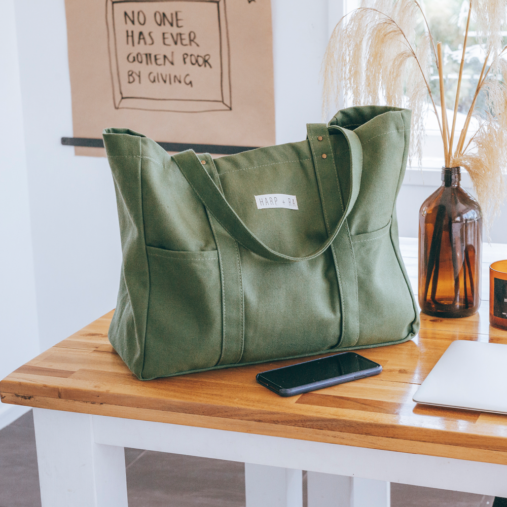 Forest Green Large Tote