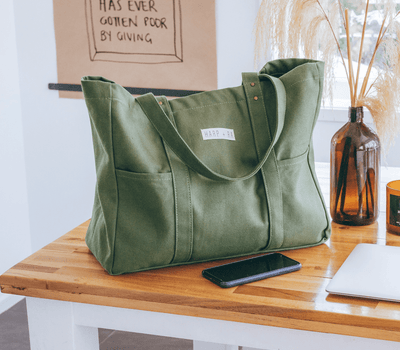 Origin Tote in Forest Green