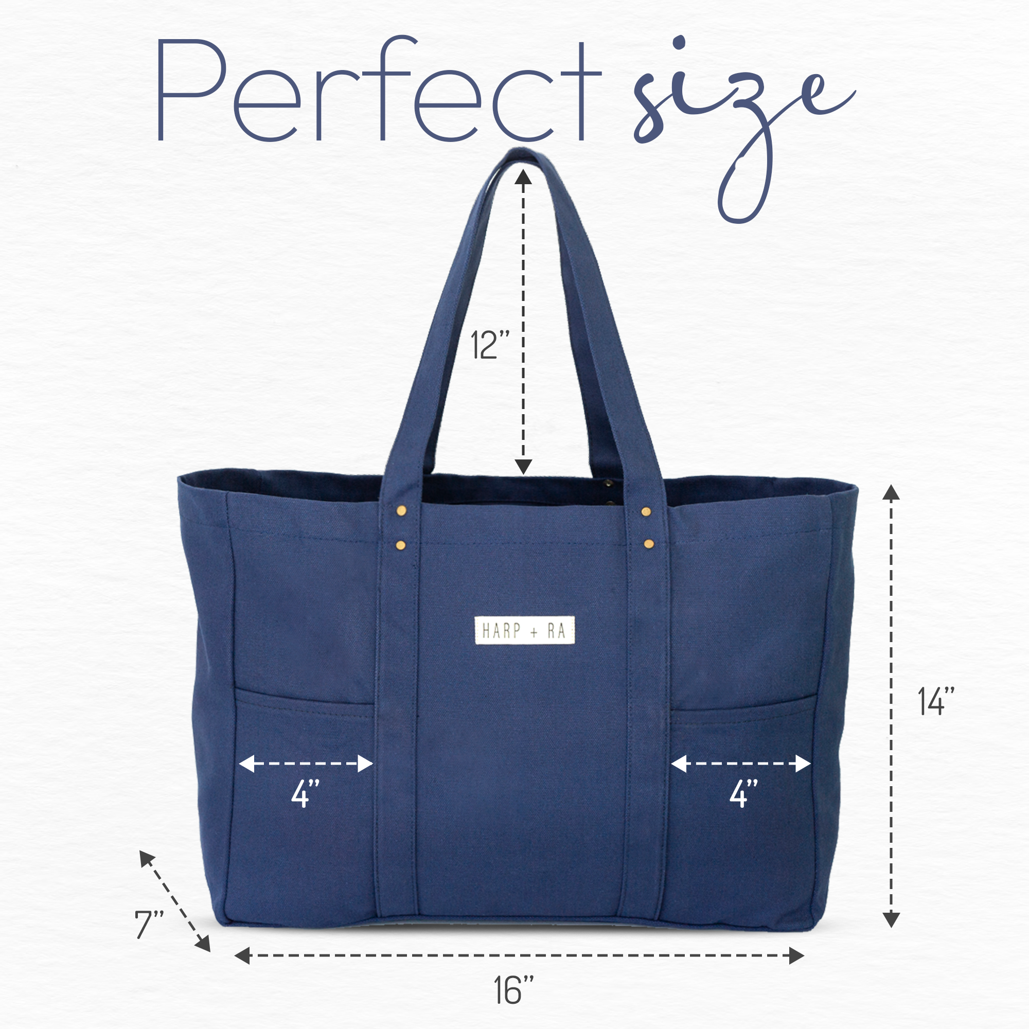 Sapphire Blue Large Tote