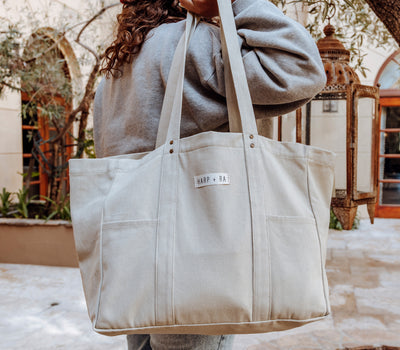 Dusty Beige Large Tote