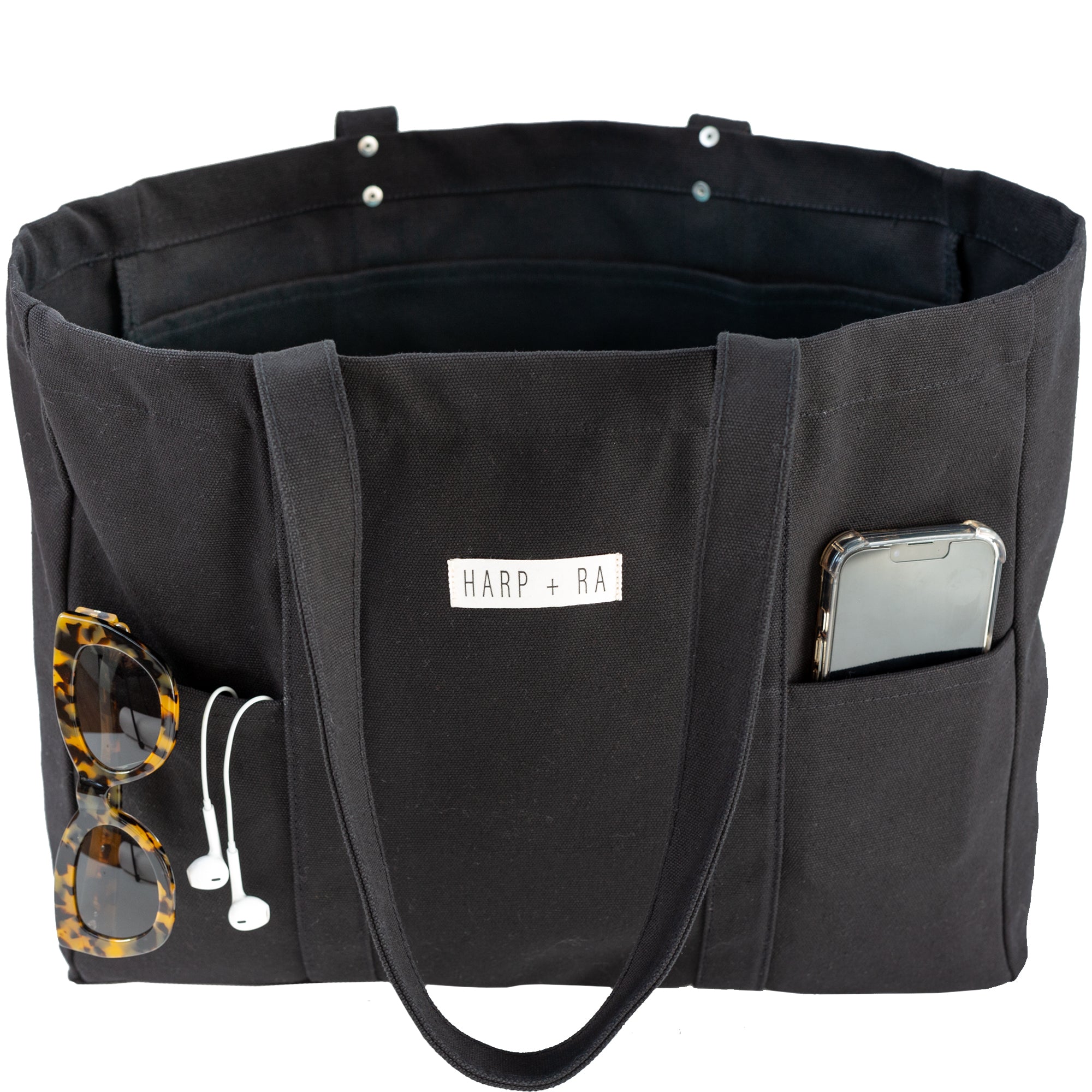 Raven Black Large Tote