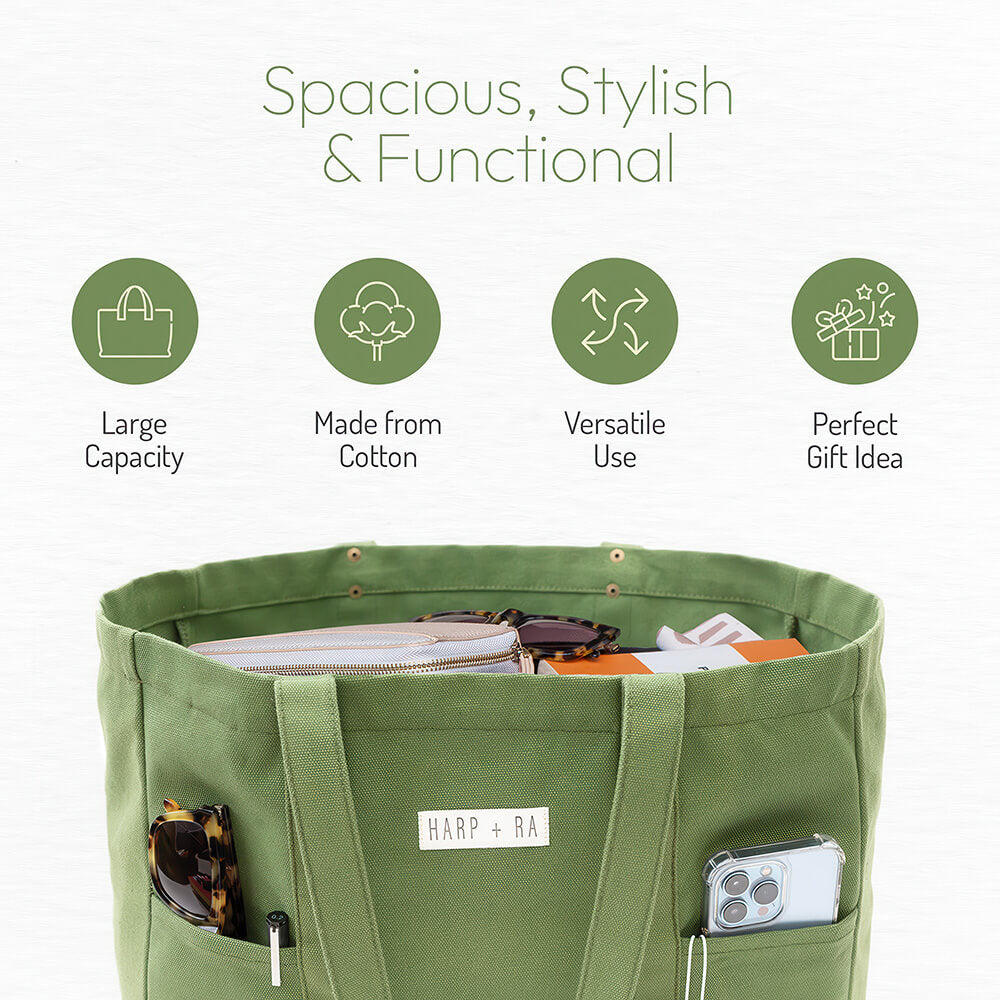 Origin Tote in Forest Green