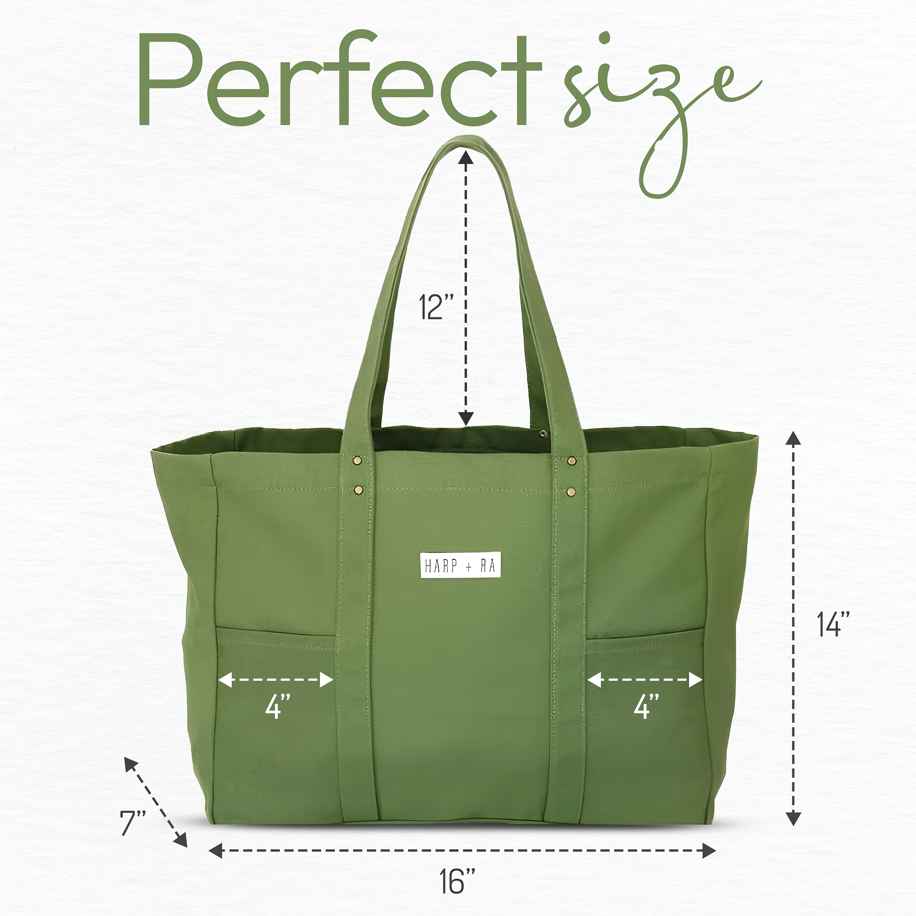 Forest Green Large Tote