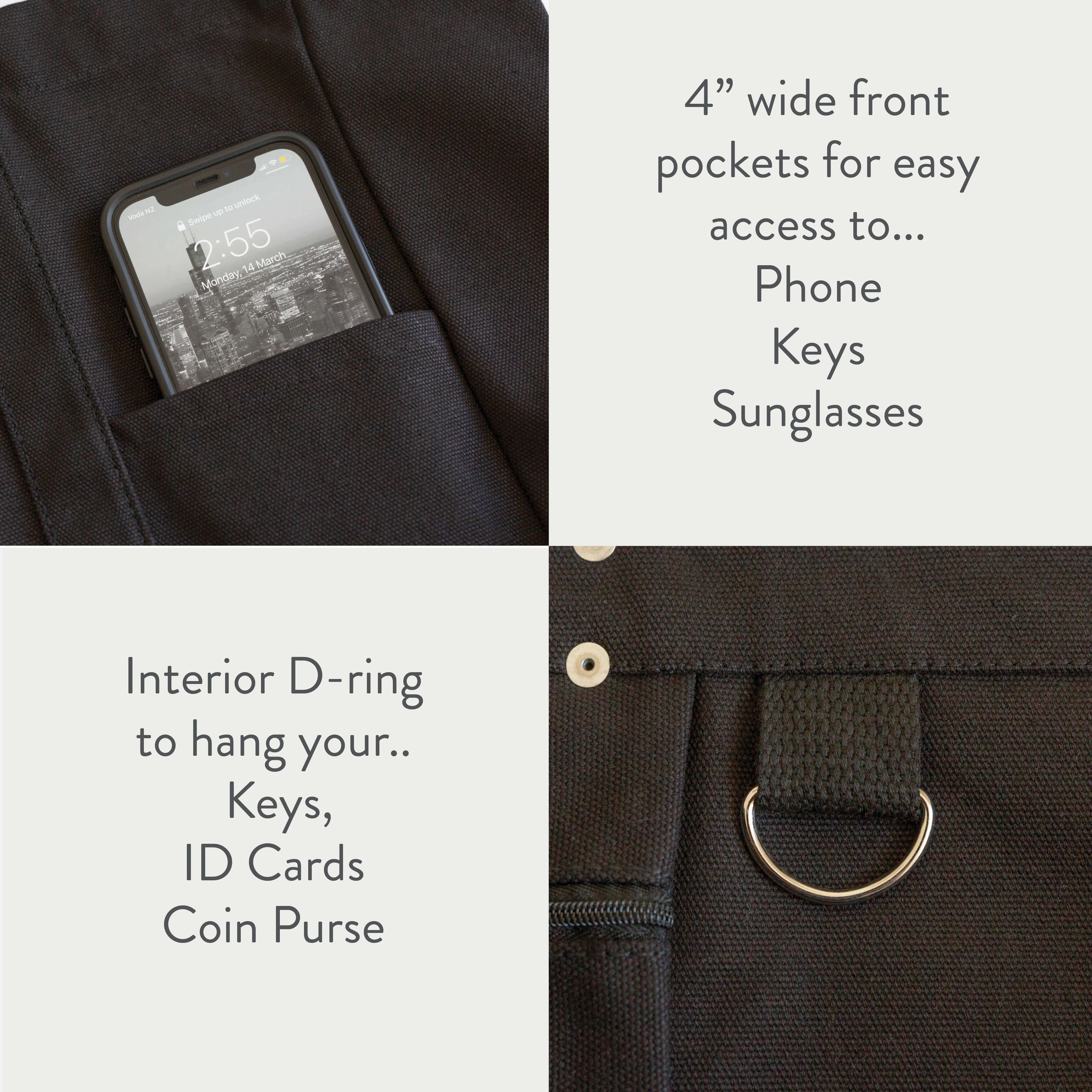 Origin Tote in Raven Black